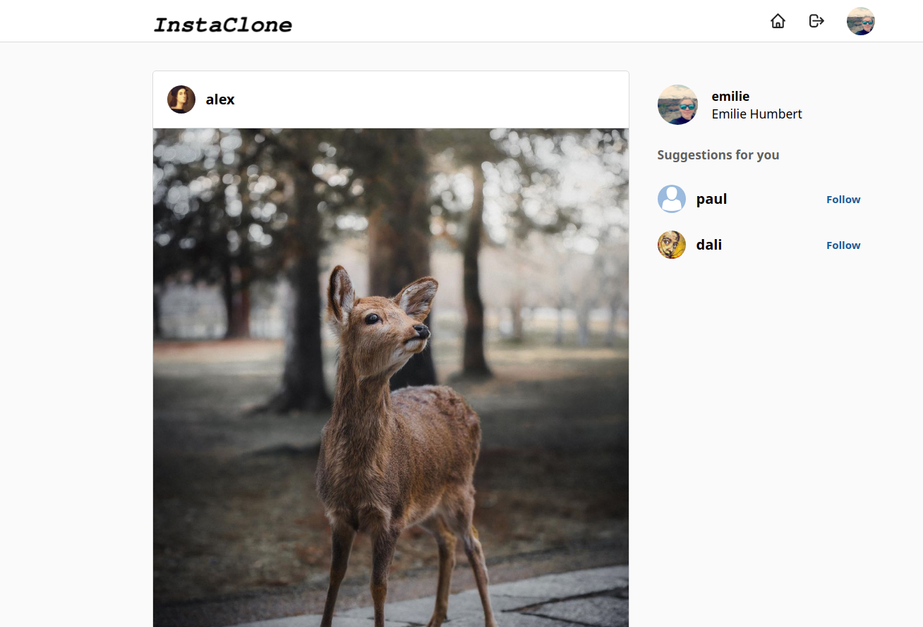 Instagram clone